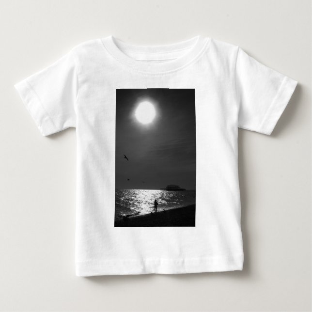 Camiseta De Bebé Brighton Beach England (Anverso)