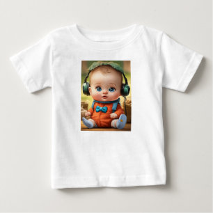 Camiseta De Bebé Brillante Cerebro Pequeño - Cara de bebé inteligen
