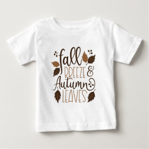 Camiseta De Bebé Brisa de otoño hojas de otoño