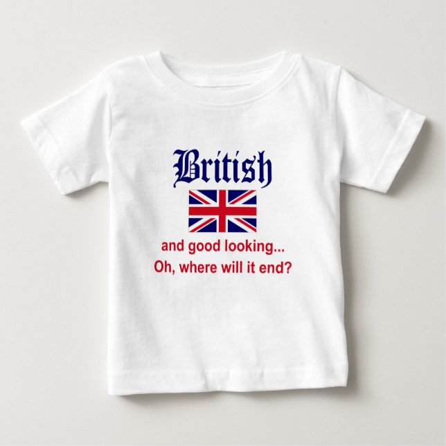 Camiseta De Bebé Británico con buena pinta (Anverso)