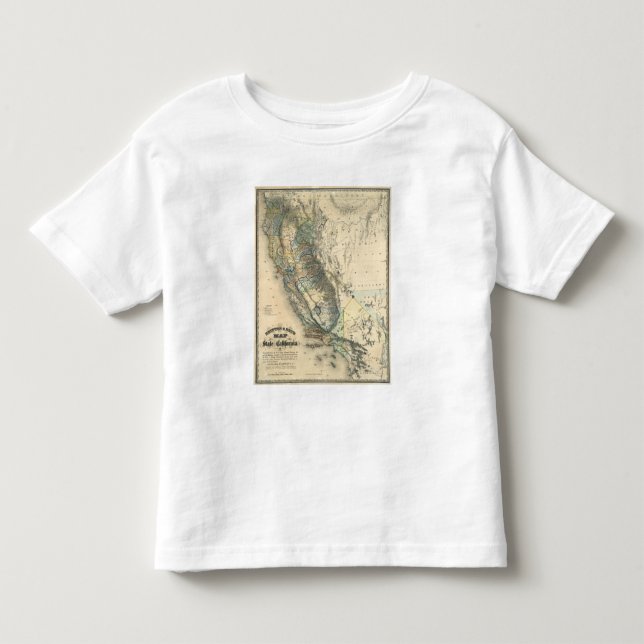 Camiseta De Bebé Britton y el mapa de Rey de California (Anverso)