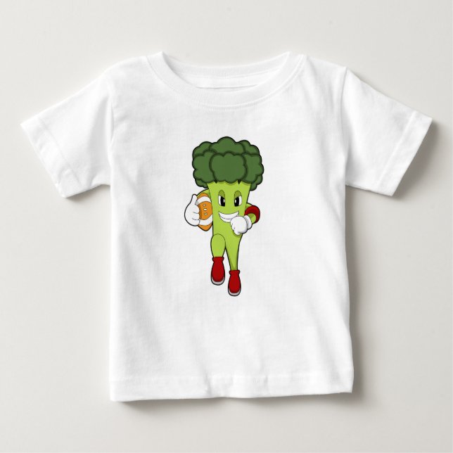Camiseta De Bebé Broccoli en los deportes de fútbol (Anverso)
