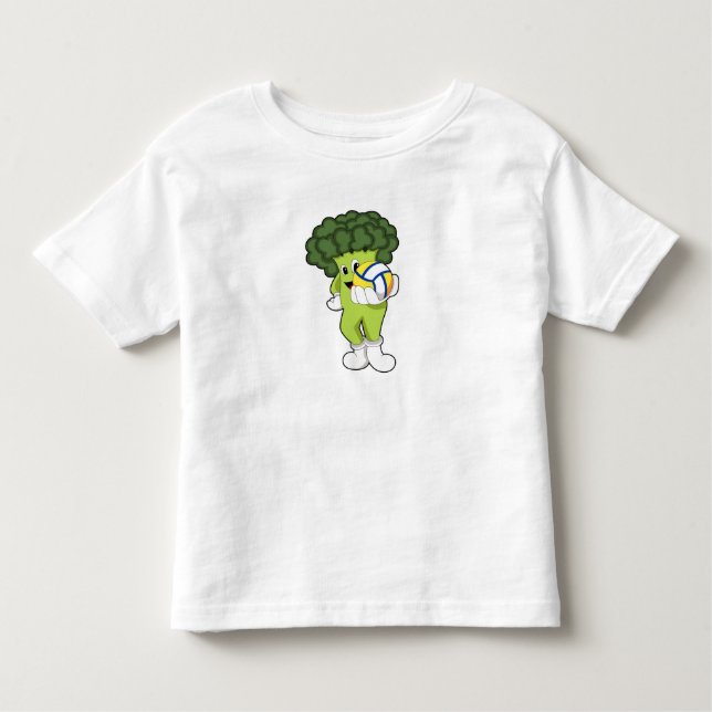 Camiseta De Bebé Broccoli en los deportes de voleibol (Anverso)
