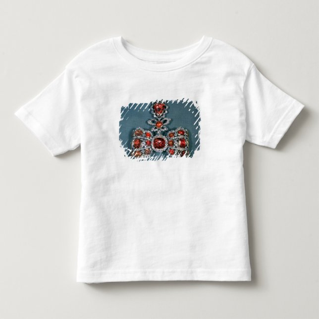 Camiseta De Bebé Broche del arco fijada con brillante (Anverso)