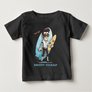 Camiseta De Bebé Brody Ocean Wavecrest