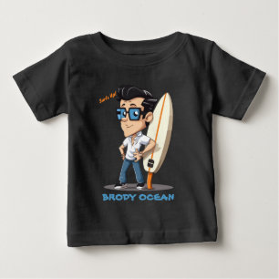 Camiseta De Bebé Brody Ocean Wavecrest