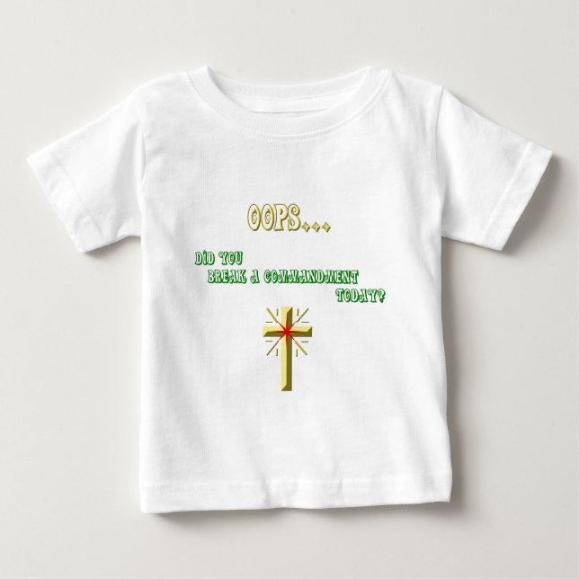 Camiseta De Bebé Broken Command Christian (Anverso)
