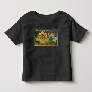 Camiseta De Bebé Broma de bruja joven: Hombres de calabaza en Altar
