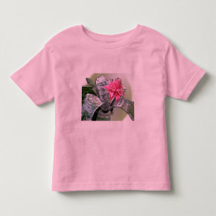Camiseta De Bebé Bromelida florida rosa