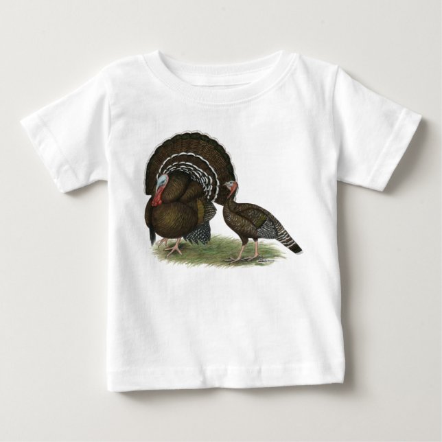 Camiseta De Bebé Bronce estándar de Turquía (Anverso)