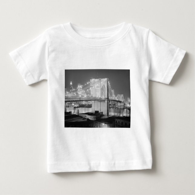 Camiseta De Bebé Brooklyn Bridge New York USA (Anverso)