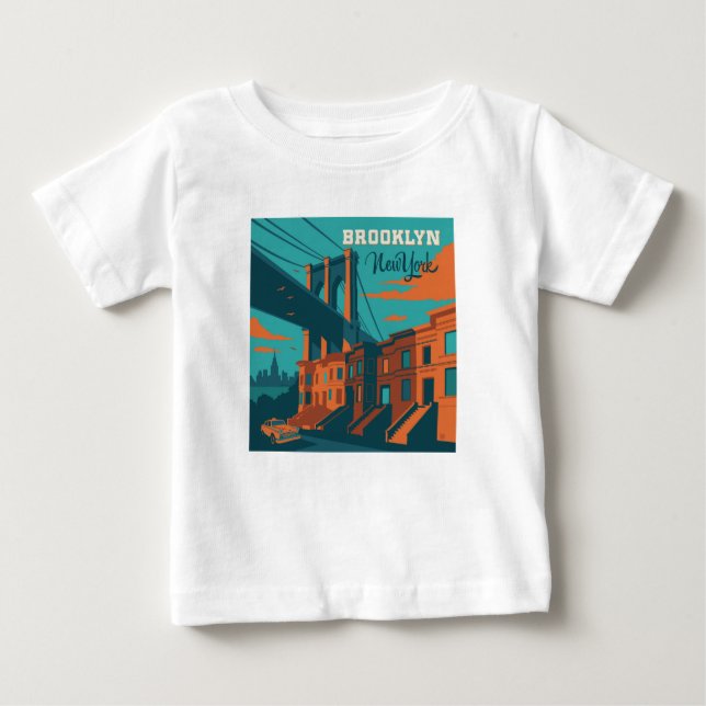 Camiseta De Bebé Brooklyn New York (Anverso)