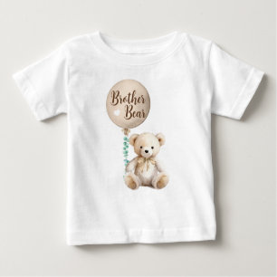 Camiseta De Bebé Brother Bear Teddy Bear Baby Shower