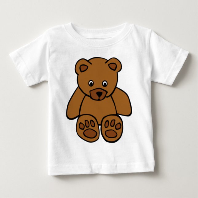 Camiseta De Bebé Brown Teddy Bear (Anverso)