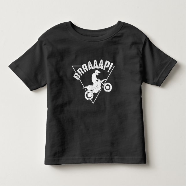 Camiseta De Bebé Brraaap Gracioso moto de tierra (Anverso)