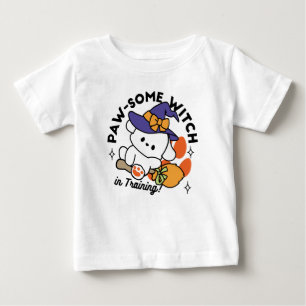 Camiseta De Bebé Bruja atractiva en entrenamiento - Perro de Hallow