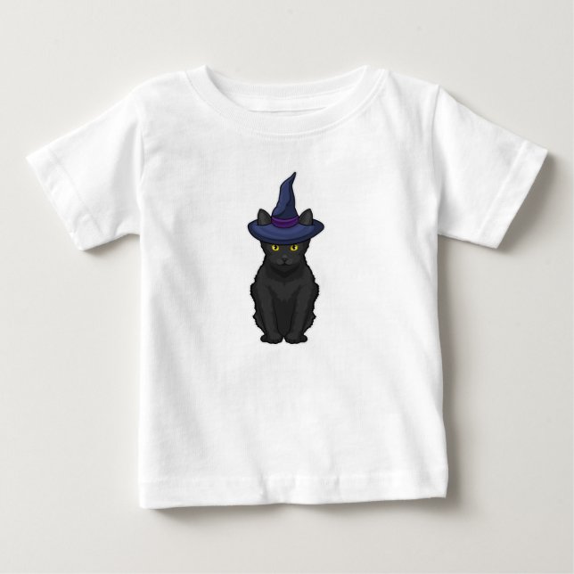 Camiseta De Bebé Bruja de gato (Anverso)