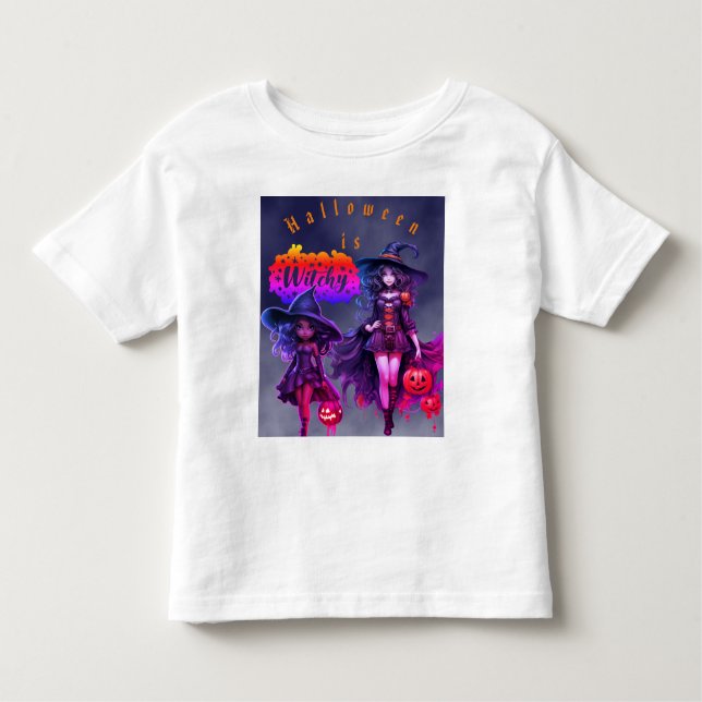 Camiseta De Bebé Bruja de Halloween (Anverso)