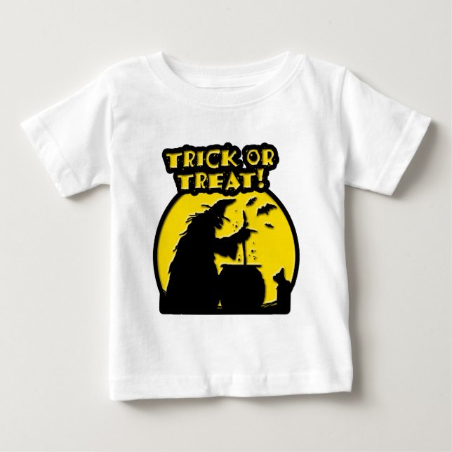 Camiseta De Bebé Bruja de Halloween (Anverso)