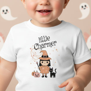 Camiseta De Bebé Bruja de Halloween Little Charmer ID1325