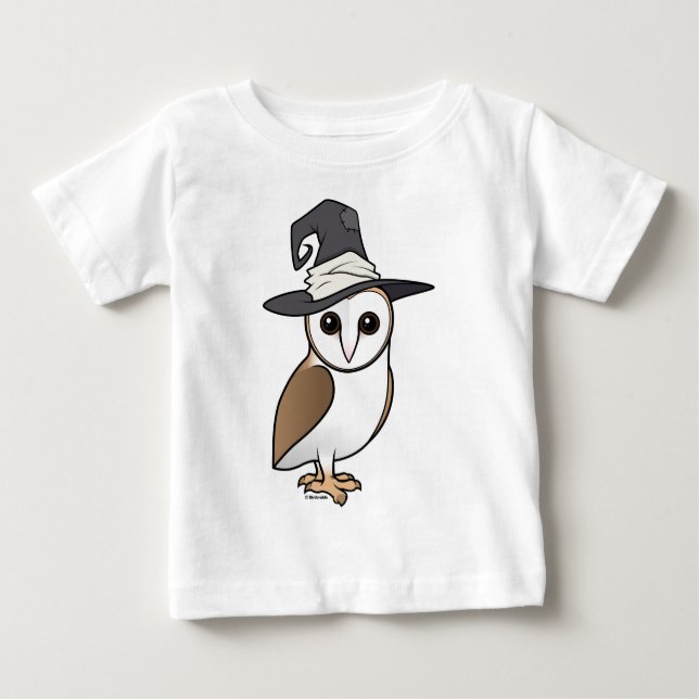 Camiseta De Bebé Bruja de la lechuza común de Birdorable (Anverso)