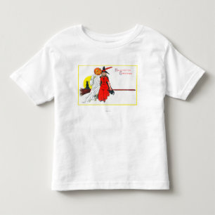 Camiseta De Bebé Bruja de los saludos de Halloween
