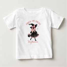 Camiseta De Bebé Bruja Pequeña y Preciosa de Halloween - Truco o Tr