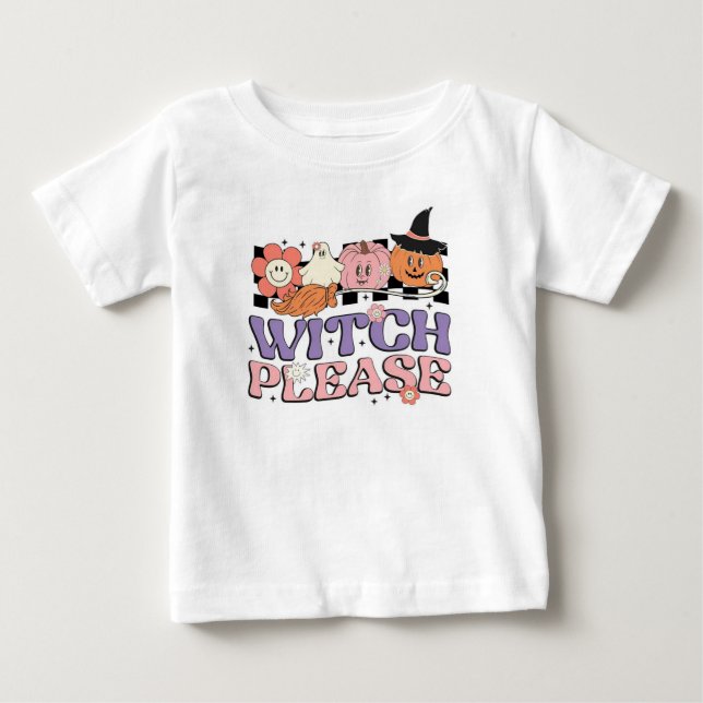 Camiseta De Bebé Bruja, por favor (Anverso)