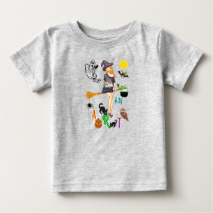 Camiseta De Bebé Bruja Un Arte