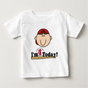 Camiseta De Bebé Brunette Boy Baseball 4º cumpleaños