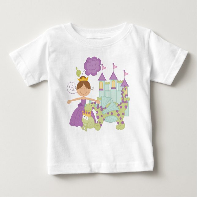 Camiseta De Bebé Brunette Princess (Anverso)
