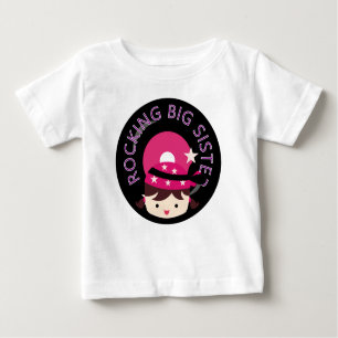 Camiseta De Bebé Brunette Rocking Big Sister
