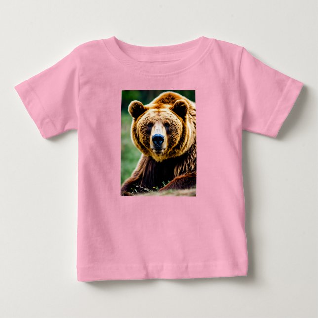 Camiseta De Bebé Bruno el oso valiente (Anverso)
