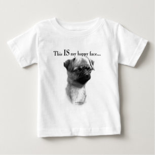 Camiseta De Bebé Bruselas Griffon Happy Face