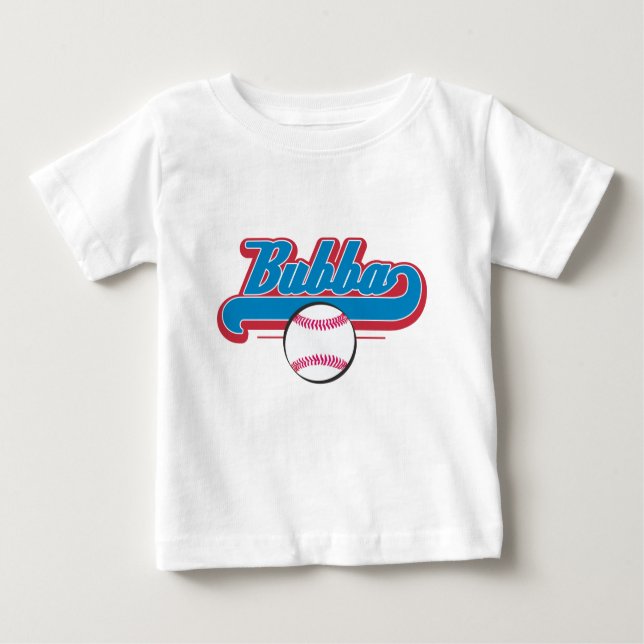 Camiseta De Bebé Bubba: Béisbol (Anverso)