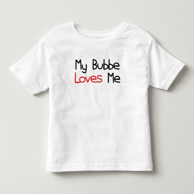 Camiseta De Bebé Bubbe me ama (Anverso)