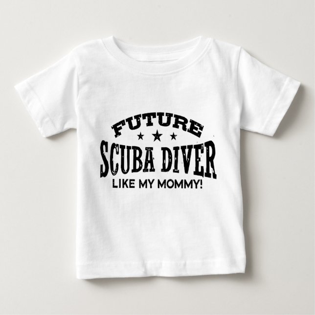 Camiseta De Bebé Buceador Scuba Futuro (Anverso)