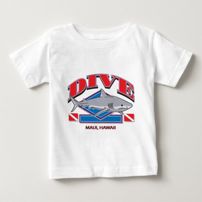 Camiseta De Bebé Bucear Hawai, (Anverso)