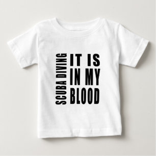 Camiseta De Bebé Buceo con escafandra está en mi sangre