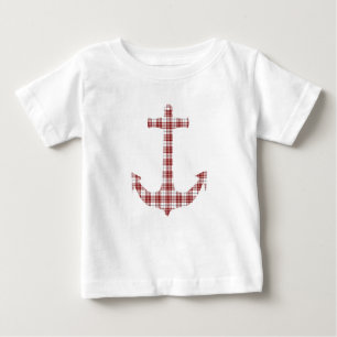 Camiseta De Bebé Buchanan Tartan Plaid Anchor