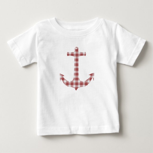 Camiseta De Bebé Buchanan Tartan Plaid Anchor (Anverso)