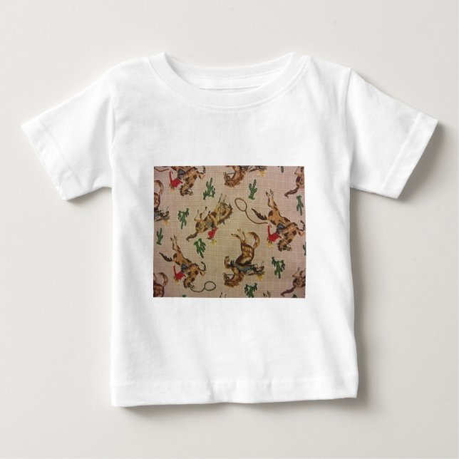 Camiseta De Bebé Bucking Bronco (Anverso)
