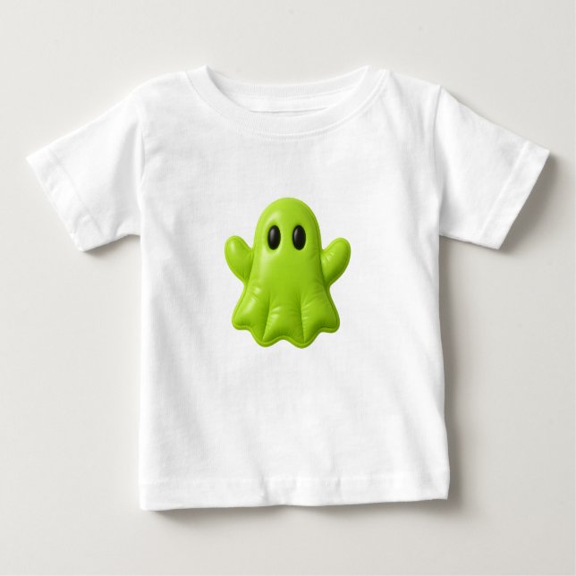 Camiseta De Bebé Buda brillante - Tee de fantasma verde lindo (Anverso)