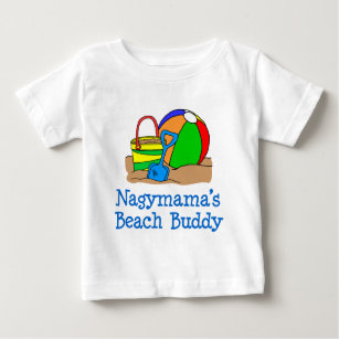 Camiseta De Bebé Buda de la playa de Nagymama