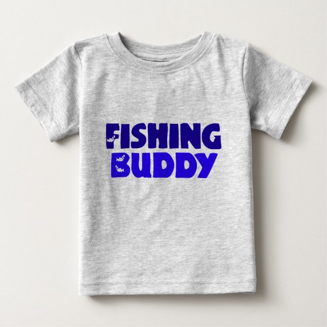 Camiseta De Bebé Buda de pesca (Anverso)
