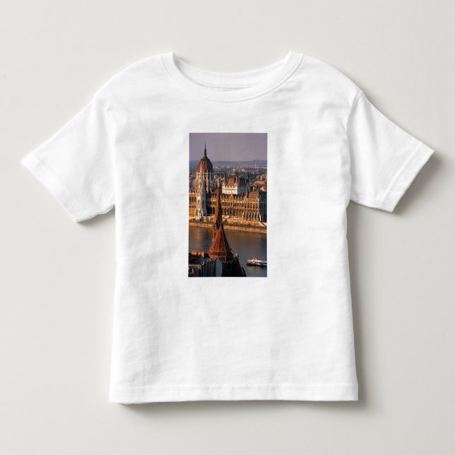 Camiseta De Bebé Budapest, Hungría, río Danubio, Parlamento (Anverso)