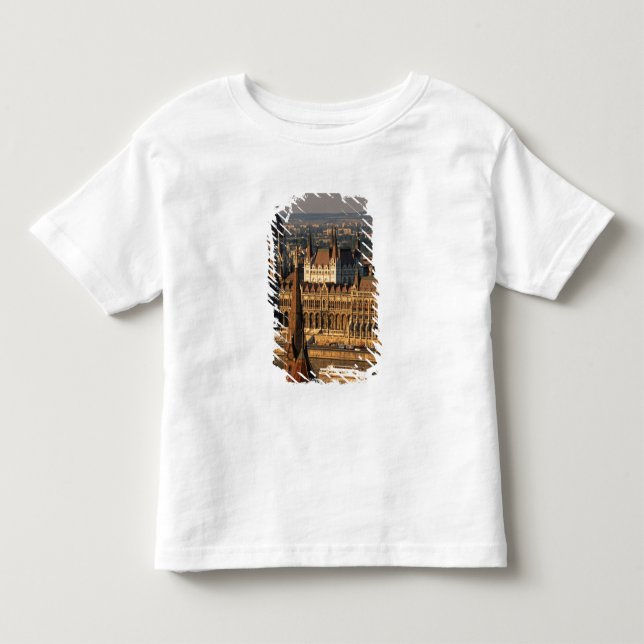 Camiseta De Bebé Budapest, Hungría, río Danubio, Parlamento (Anverso)