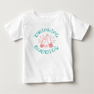 Camiseta De Bebé Buddies de bebida