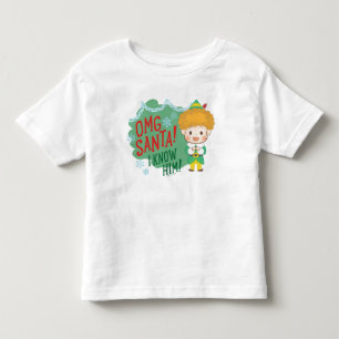 Camiseta De Bebé Buddy el Elfo ¡OMG Santa! ¡Lo conozco!