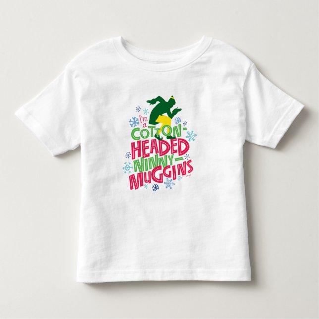 Camiseta De Bebé Buddy the Elf | Cabecera de algodón Ninny-Muggins (Anverso)